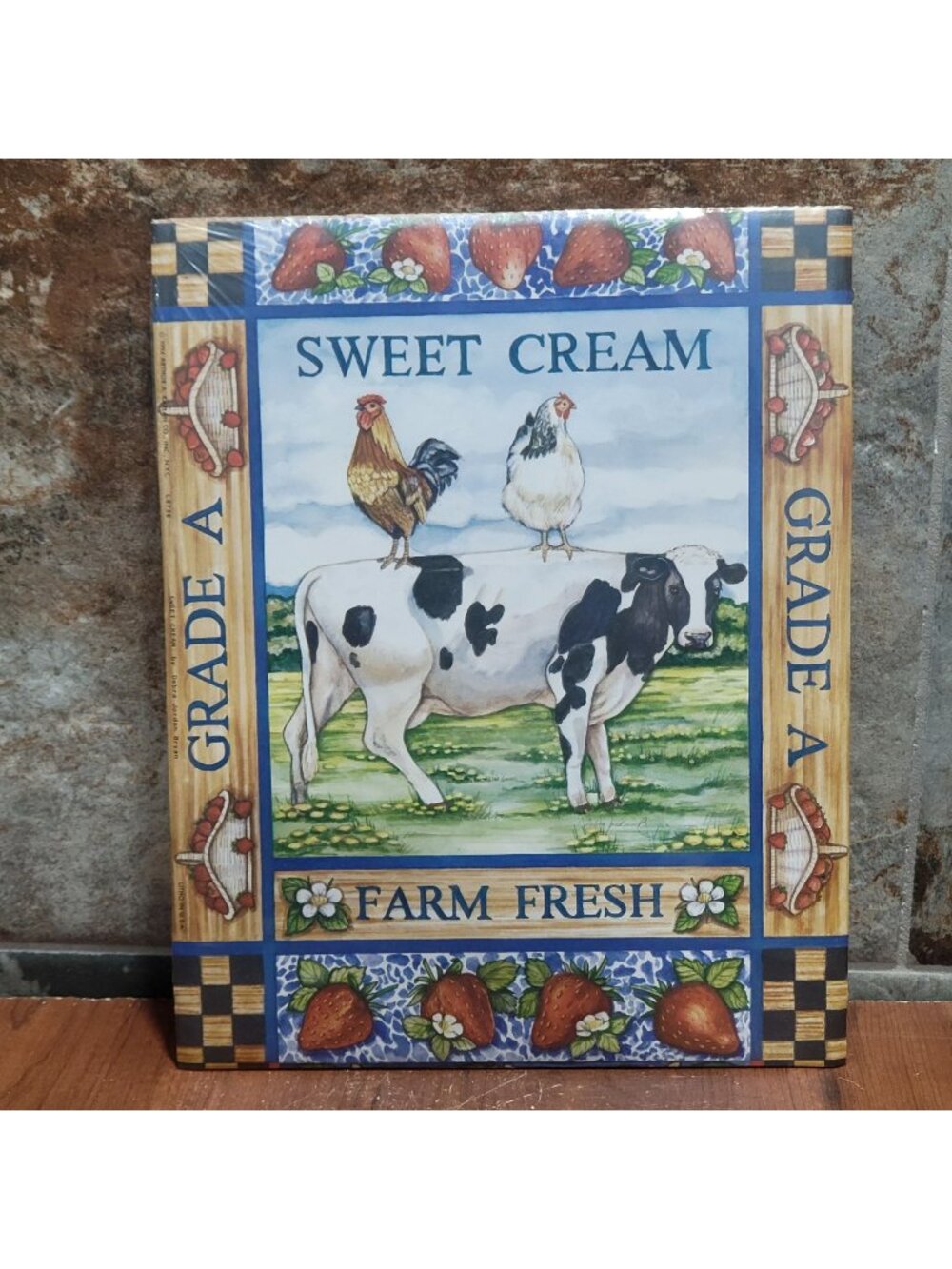 Vintage Unframed Sweet Cream Art Print 1994 Debra Jordan Bryan